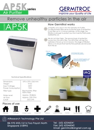 GermitrolP5K Air Sterilizer Purifier